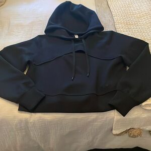 Lululemon Get Centred Cropped Hoodie Black Never Worn Size 4